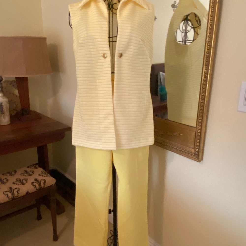 Yellow Sleeveless Jumpsuit